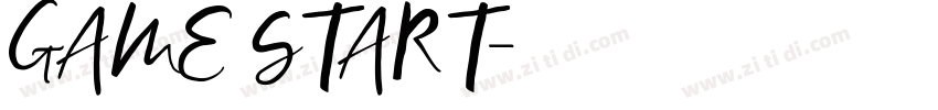 GAME START字体转换